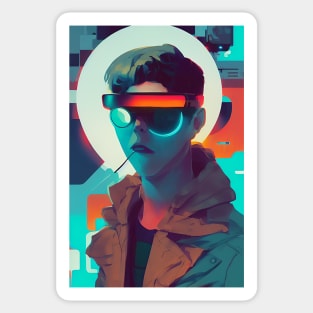 Cyberpunk rip doctor Sticker